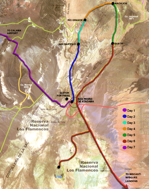 Atacama Route Map