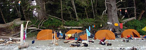 Camp on West Coast Trail