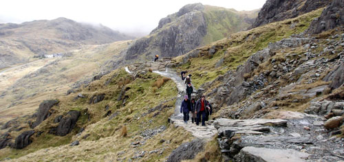 Waling tour in Wales