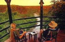 Situated atop the escarpment of the Zambezi River gorge