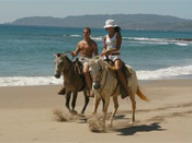 Horseback Riding in Costa Rica on the beach at Tango Mar Resort horseback riding tour