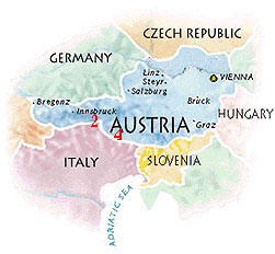 Map of Austria