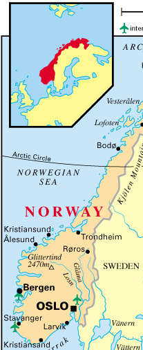 Map of Norway