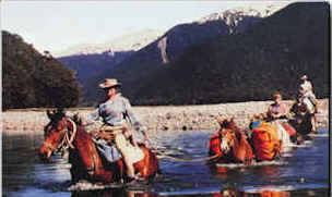 Crossing a river from the mountain to the sea