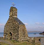 Cwm Eglwys - atmospheric ruins on the waters edge, dolphins can often be seen from here - View from a Hill