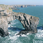 Green Bridge Pembrokeshire Coast Path - View from a Hill