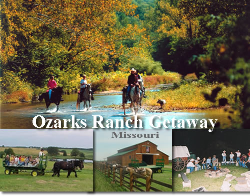 On horseback in the highlands of the Ozarks in Missouri with Hidden Trails