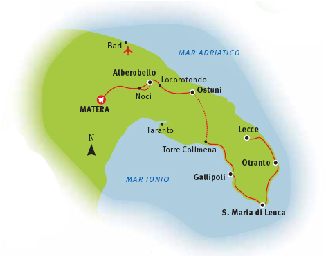 Route Map Gargano