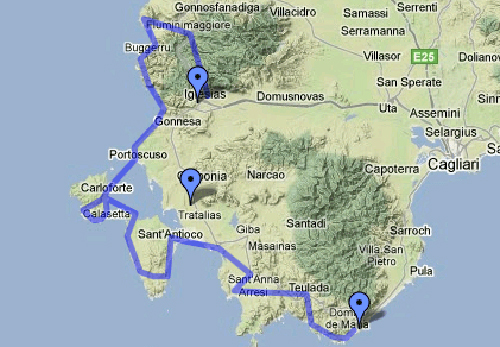 Cycling Route Sardignia