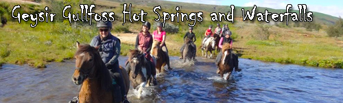 Geysir Gullfoss Hot Springs and Waterfalls