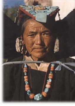 Ladak - Old Woman in Necklace